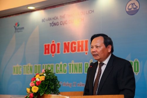 Tổng cục trưởng TCDL Nguyễn Văn Tuấn phát biểu tại hội nghị